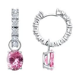Серьги подвесные 94026882 серебро_0