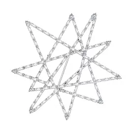 Брошь 94040369 серебро Звезда_0