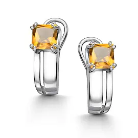 Серьги один камень 02-4438.00ЦТ-00 серебро_1