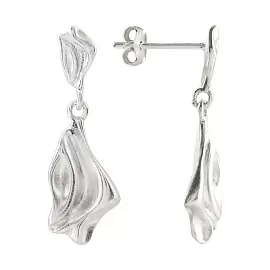 Серьги подвесные WE1064-W серебро_0