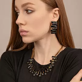 Колье 185000124840 ювелирный сплав_2