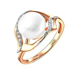 Кольцо один камень 190-1-970Р золото_0