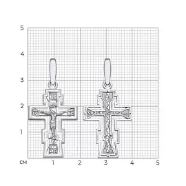 Крест христианский 121401-3 золото Полновесный_1