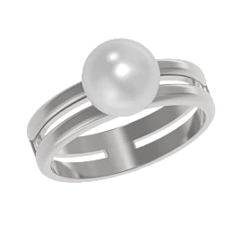 Кольцо 1 камень 1039521-01250-2S серебро