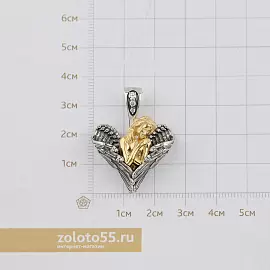 Подвеска религиозная 587960-38 серебро Ангел Хранитель_2