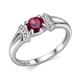 Кольцо один камень 01-4562.000Р-00 серебро_0