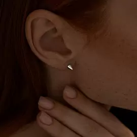 Серьги пусета одиночная 94170200 серебро Шипы_1