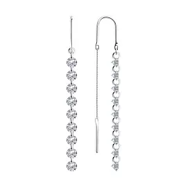 Серьги продевки 94023999 серебро_0