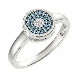 Кольцо 5-7054-106-1Б-ГбрБр золото Круг_0