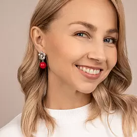 Серьги подвесные 1531с серебро Деметра_2