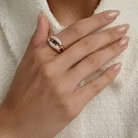 Кольцо 019808 золото Помеллато_1