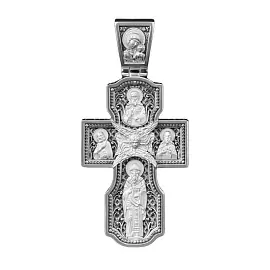 Крест христианский 371900-50 серебро Святой Николай Чудотворец_1