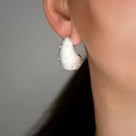 Серьги 3-3905-W ювелирный сплав Боттега Венета_1