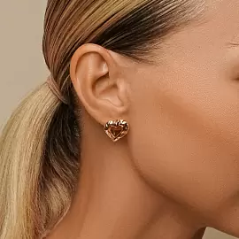 Серьги С10018850 золото Сердце_1