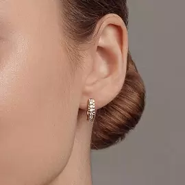 Серьги дорожка СргЛ57.бцФ.з585 золото Дорожка_1