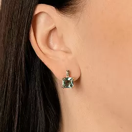 Серьги один камень С-0032 кв золото_1