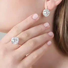 Кольцо один камень 2381803 серебро_1