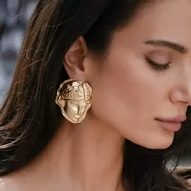 Серьги Mo-Y25.06-120.13 ювелирный сплав Лицо_1