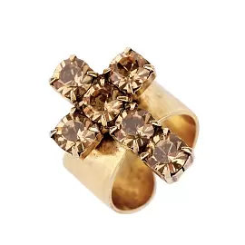 Кольцо 81500925370 ювелирный сплав Крест_0