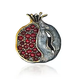 Подвеска PN030548GRN-CRD-M серебро гранат_0