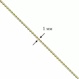 Цепь НЦ15-088 d1.00 золото Полновесная_1