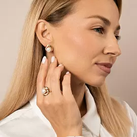 Кольцо один камень 190-1-485Р золото_2