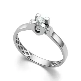 Кольцо один камень 16118-200 золото_0