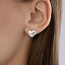 Серьги 94027205 серебро Сердце_1