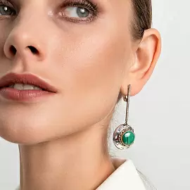 Серьги подвесные ER021224MLC-CRD-L серебро_1