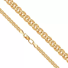 Браслет классический БПНН20512060 золото Пустотелый_0