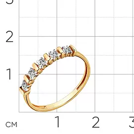 Кольцо дорожка 001-0540-0001-011 золото Дорожка_1