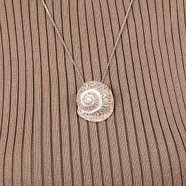 Подвеска 16-053TR эм.кор серебро Ракушка_1