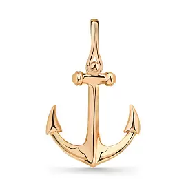 Подвеска 010-0269-0000-010 золото Якорь_0