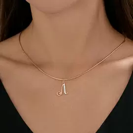 Подвеска буква 51-130-02883-1 золото Буква Л_1