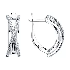 Серьги дорожка 94025718 серебро_0