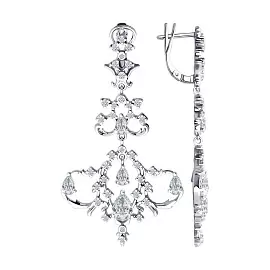 Серьги подвесные 94026668 серебро_0