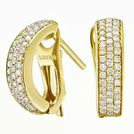 Серьги дорожка ALE271 золото_0