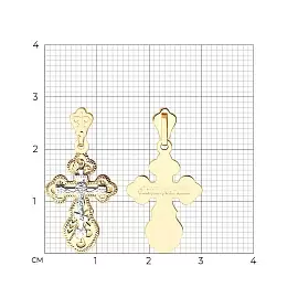 Крест христианский 121158 золото Полновесный_1