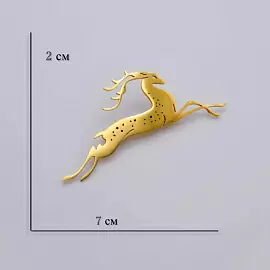 Брошь 261110458g ювелирный сплав Олень_1