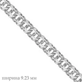 Браслет классический НБ22-056Ю-3 d1.70 серебро Полновесный_1