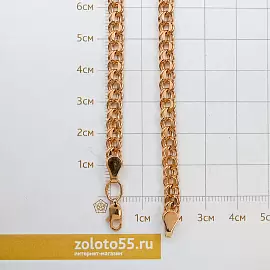 Браслет классический БисмаркБ080 золото Пустотелый_1