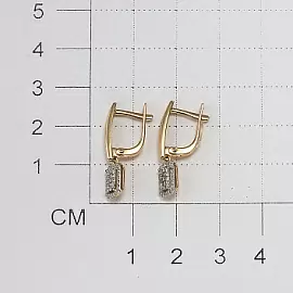 Серьги подвесные 25252-100 золото_2