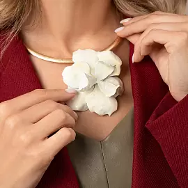 Колье 504227490-2 ювелирный сплав Цветок_1