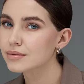 Серьги 26086-118 золото_2