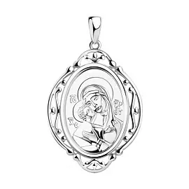 Подвеска религиозная христианская ладанка 94-130-00862-1 серебро Костромская-Федоровская Божья Матерь_0