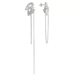 Серьги E1233-W серебро Цепи_0