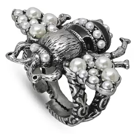 Кольцо EX000122SB-01R ювелирный сплав Пчела_0