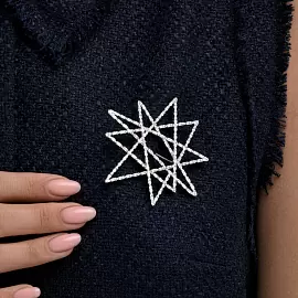 Брошь 94040369 серебро Звезда_1