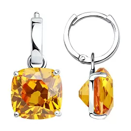 Серьги подвесные 94026862 серебро_0