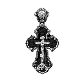 Крест христианский 3102920-45 серебро Святой Николай Чудотворец_0